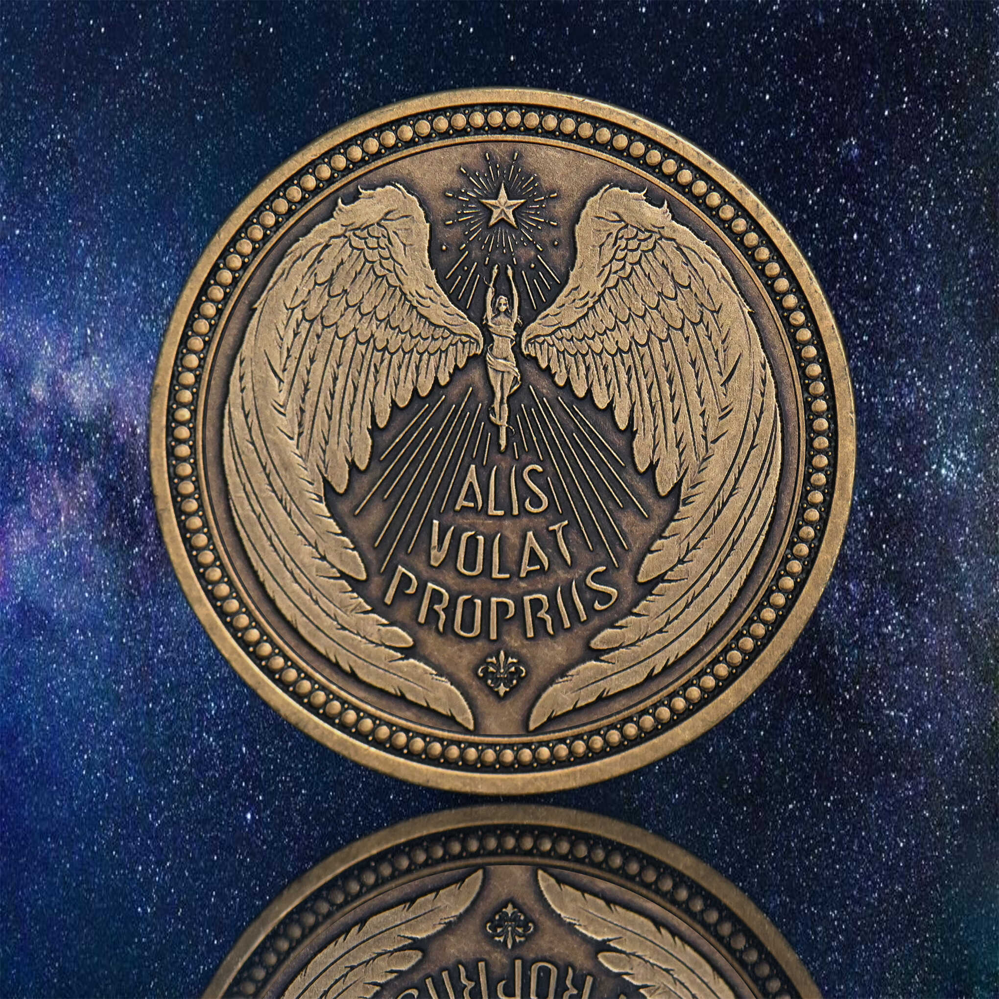 Alis Volat Propriis Coin