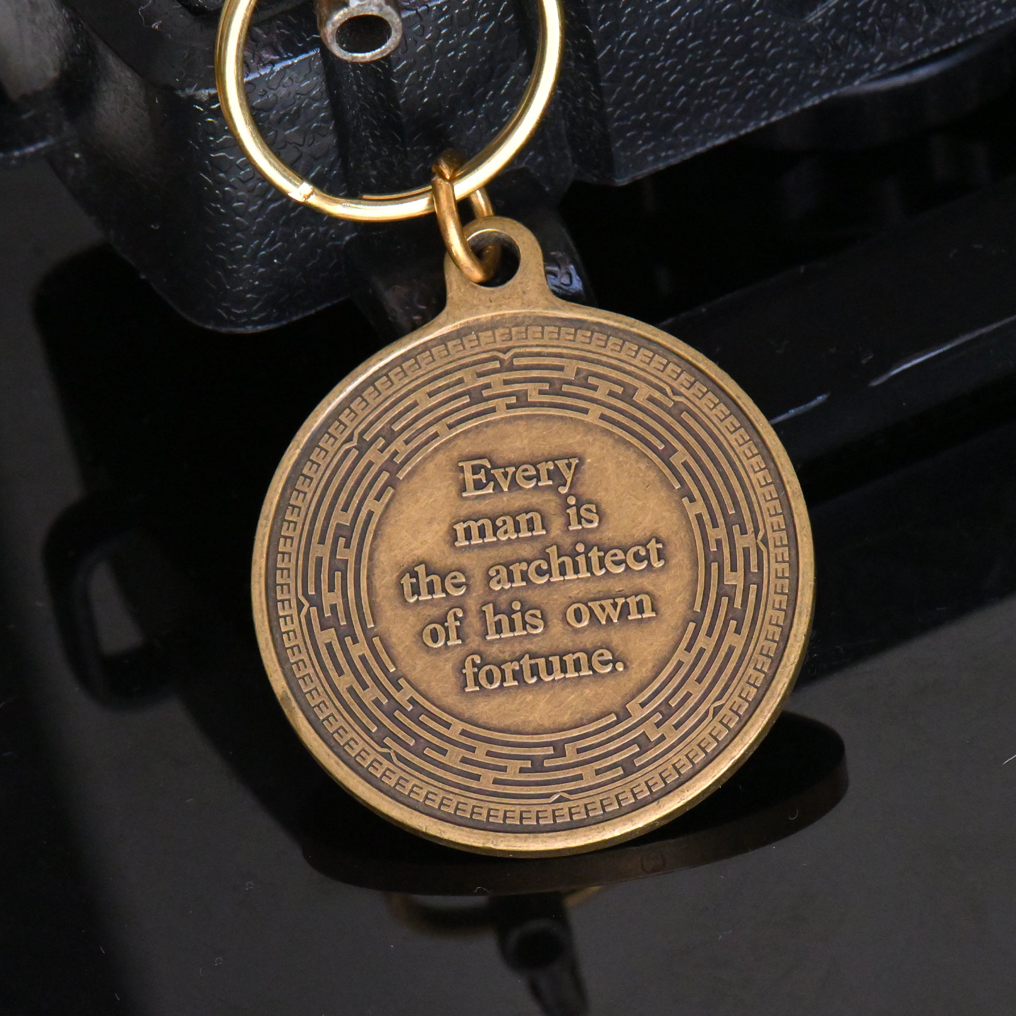 Audentes Fortuna Iuvat Key Tag