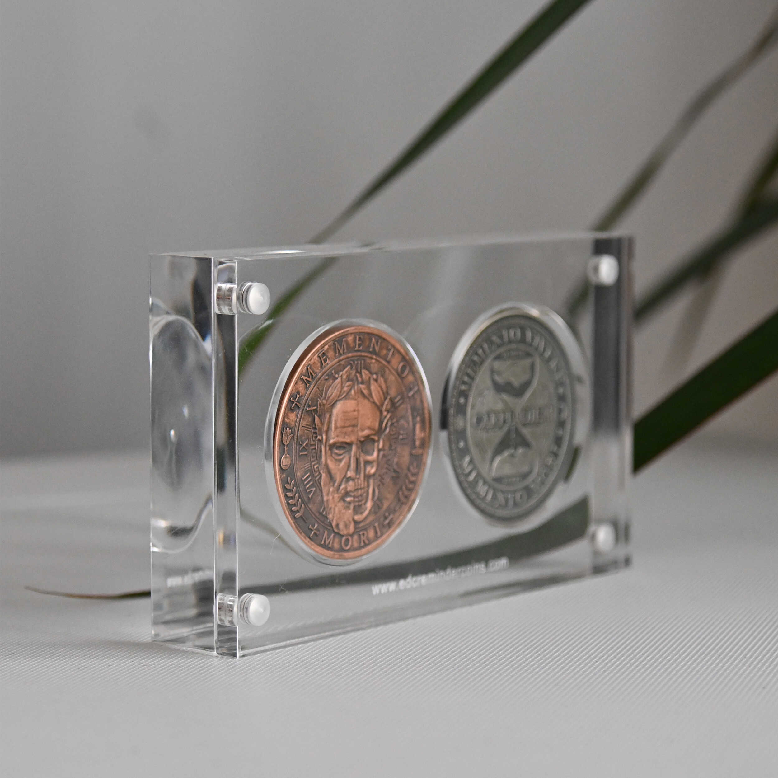 Display for 2 EDC Reminder Coins