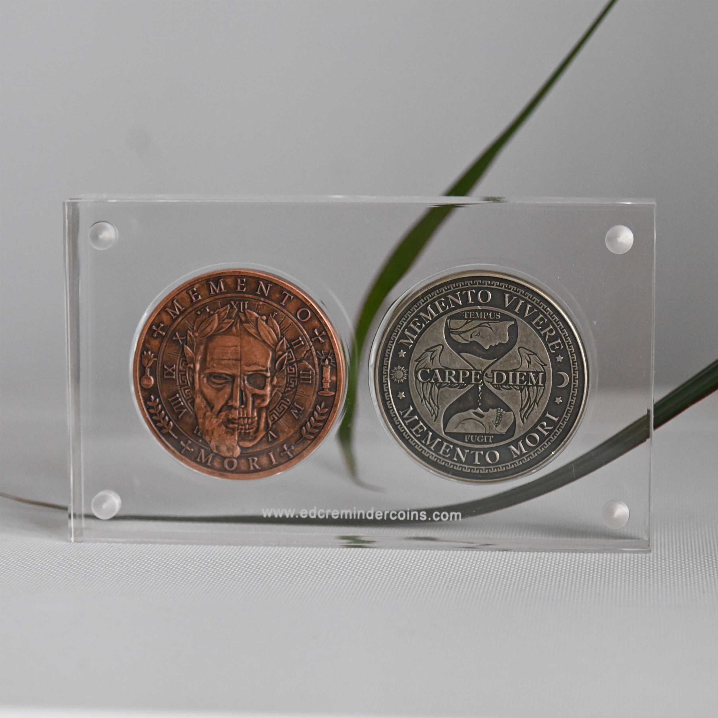 Display for 2 EDC Reminder Coins