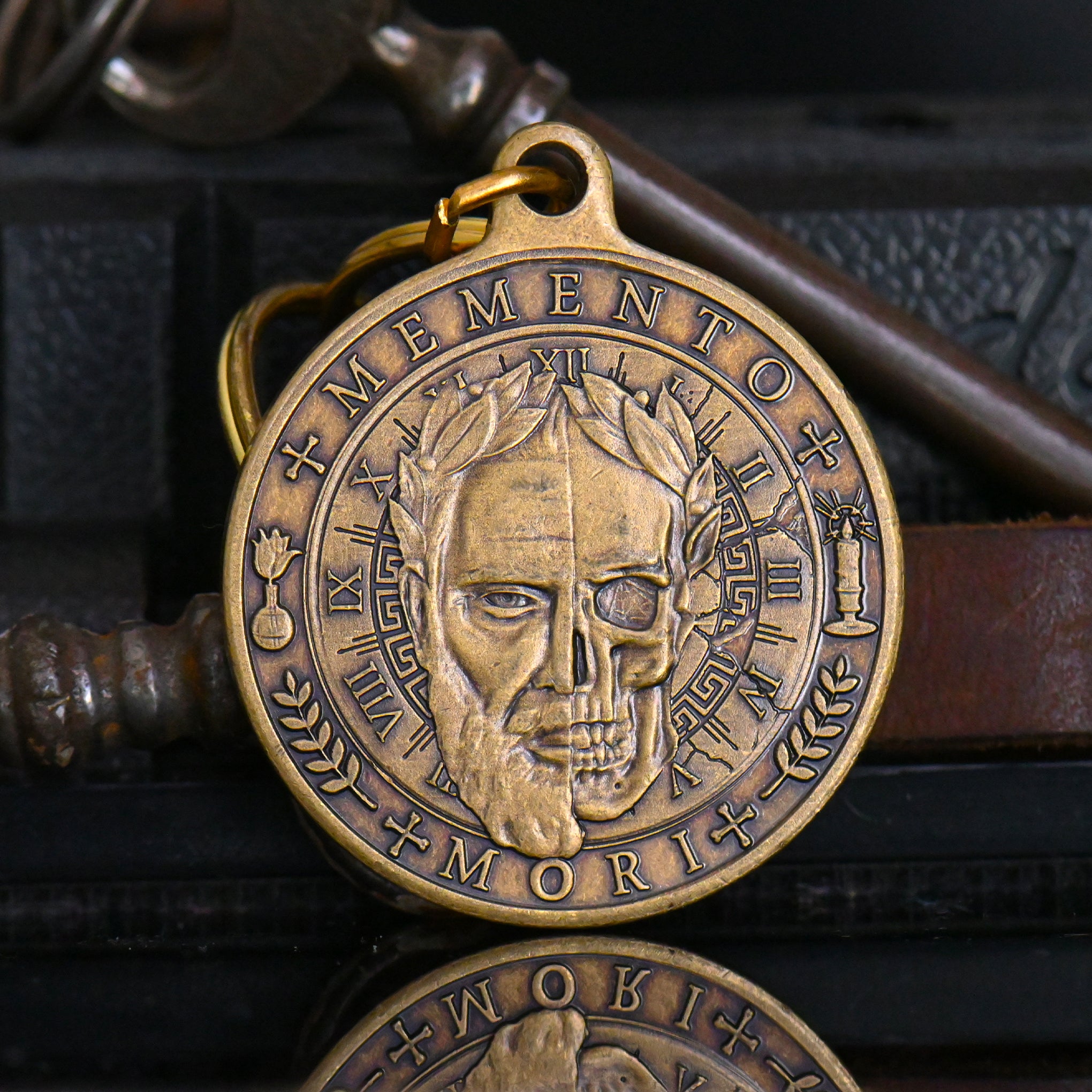 Memento Mori Key Tag